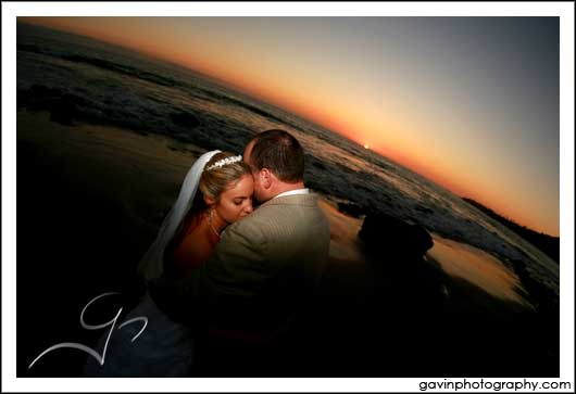  a day wedding and shooting at the beach Laguna Beach during sunset