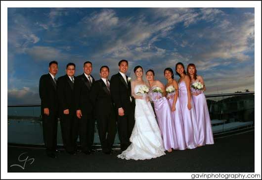 wedding party formal shot